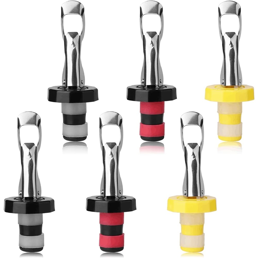 6 Pieces Reusable Silicone Win - Wine Preservation Pump recension och pris