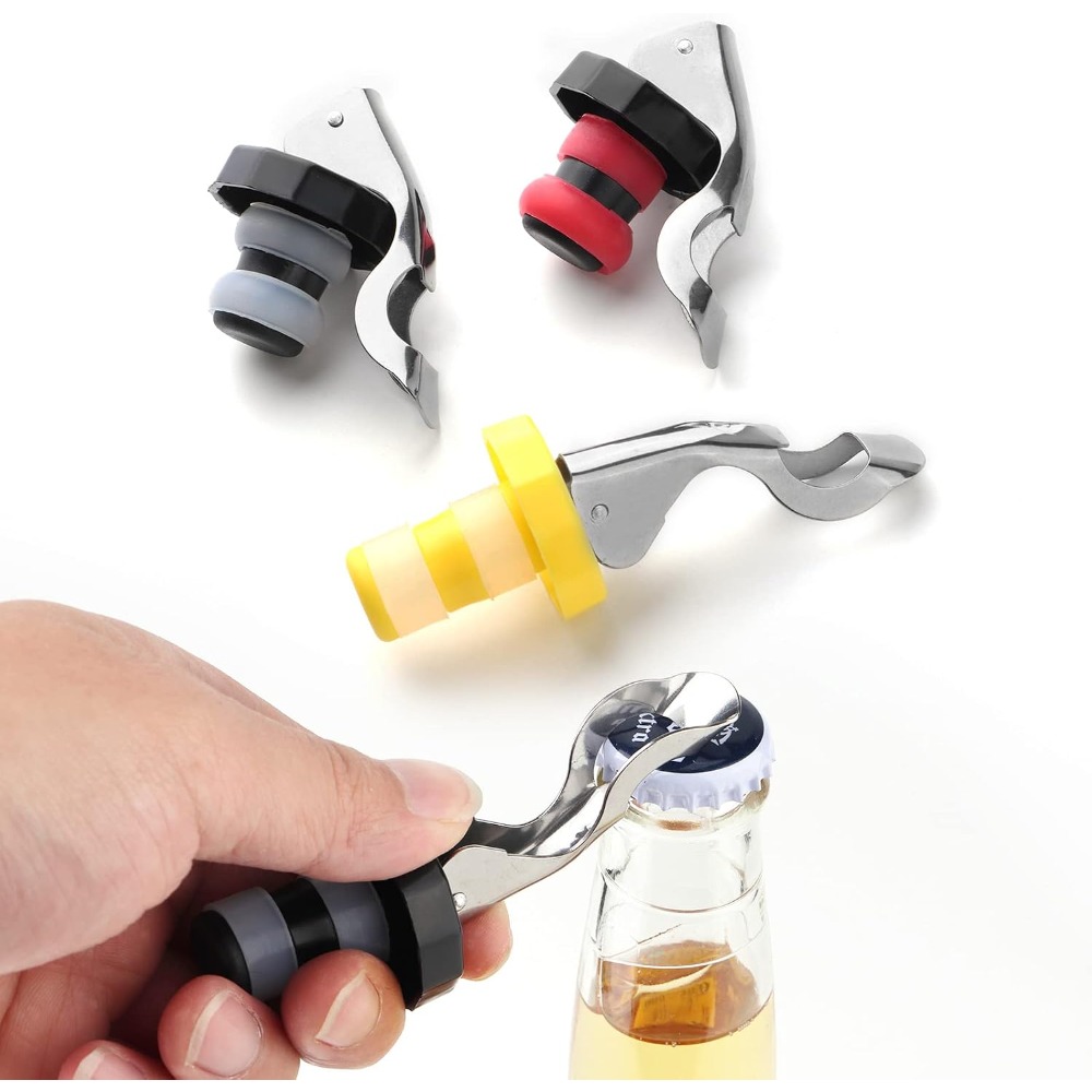 6 Pieces Reusable Silicone Win - Wine Preservation Pump recension och pris