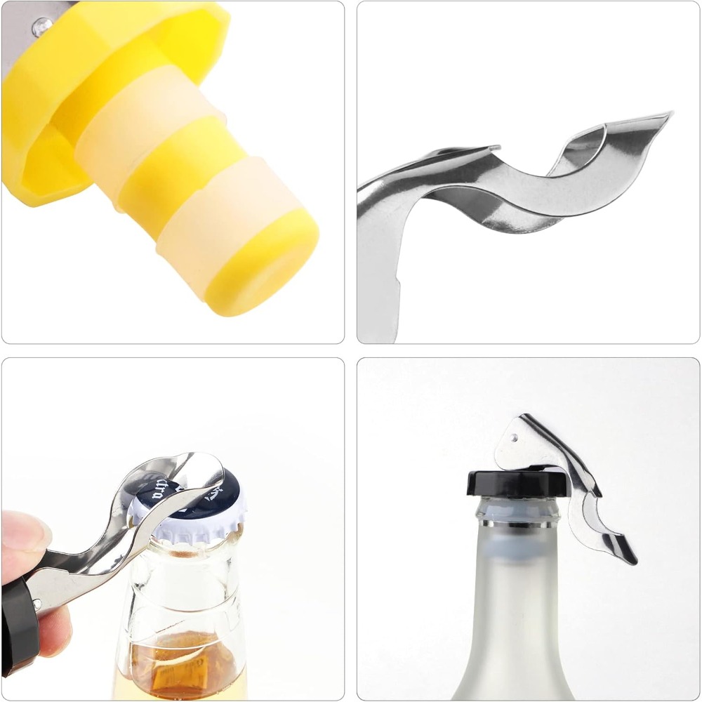 6 Pieces Reusable Silicone Win - Wine Preservation Pump recension och pris