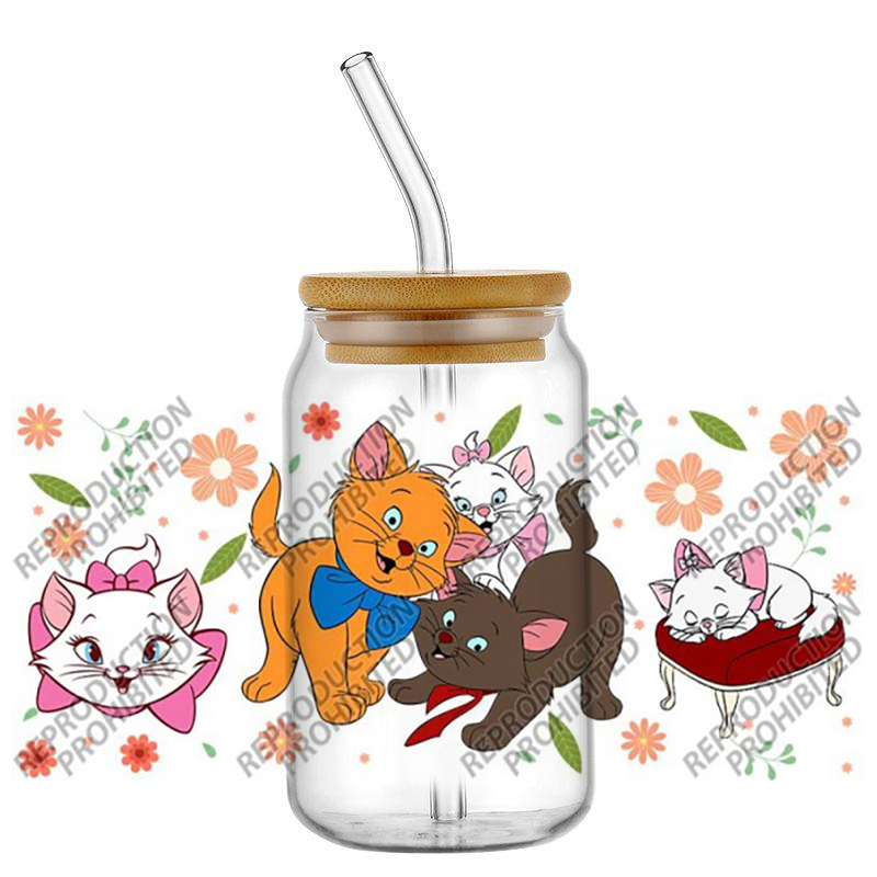 Retro Cartoon Cat Tumbler Glas - Old Fashioned Glass recension och pris