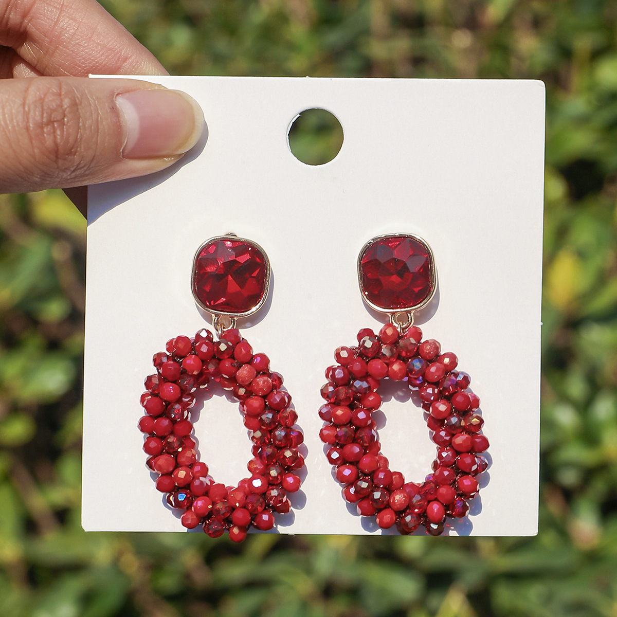 ZGMXR Rice bead earrings Circl - Old Fashioned Glass recension och pris