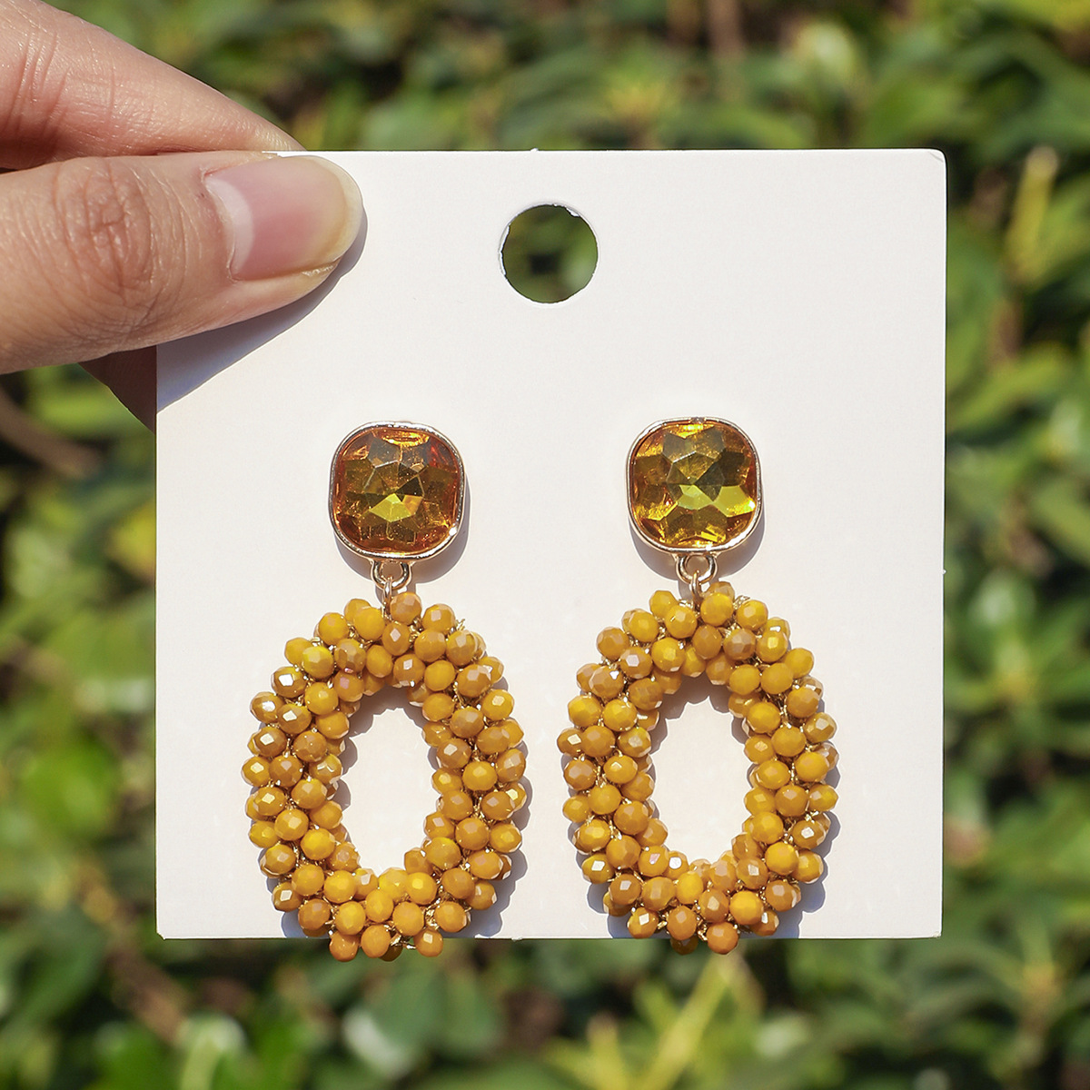 ZGMXR Rice bead earrings Circl - Old Fashioned Glass recension och pris
