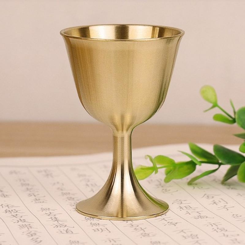 【S/M/L Vintage Brass Mug Red W - Old Fashioned Glass recension och pris