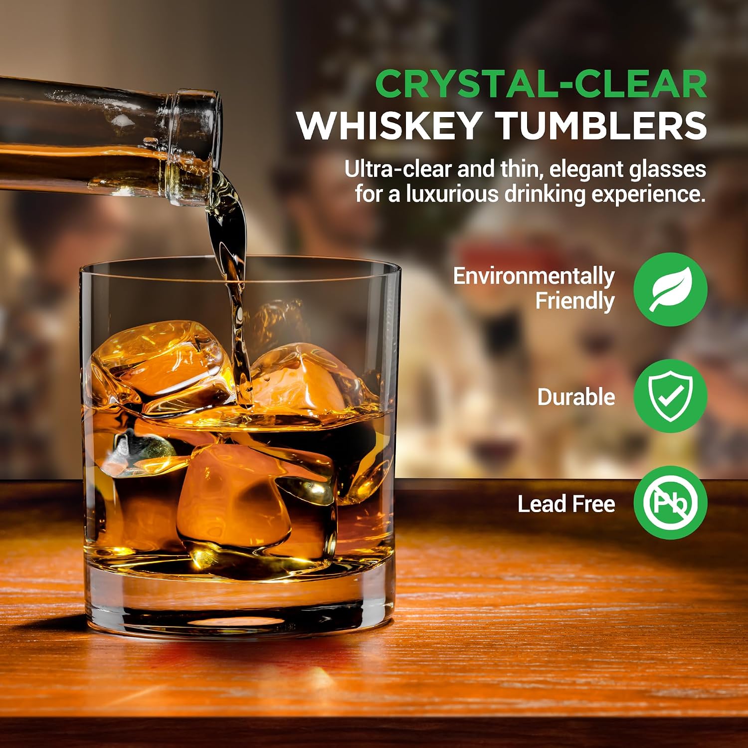 Whiskey Glass Set of 2 – 10 Oz - Old Fashioned Glass recension och pris