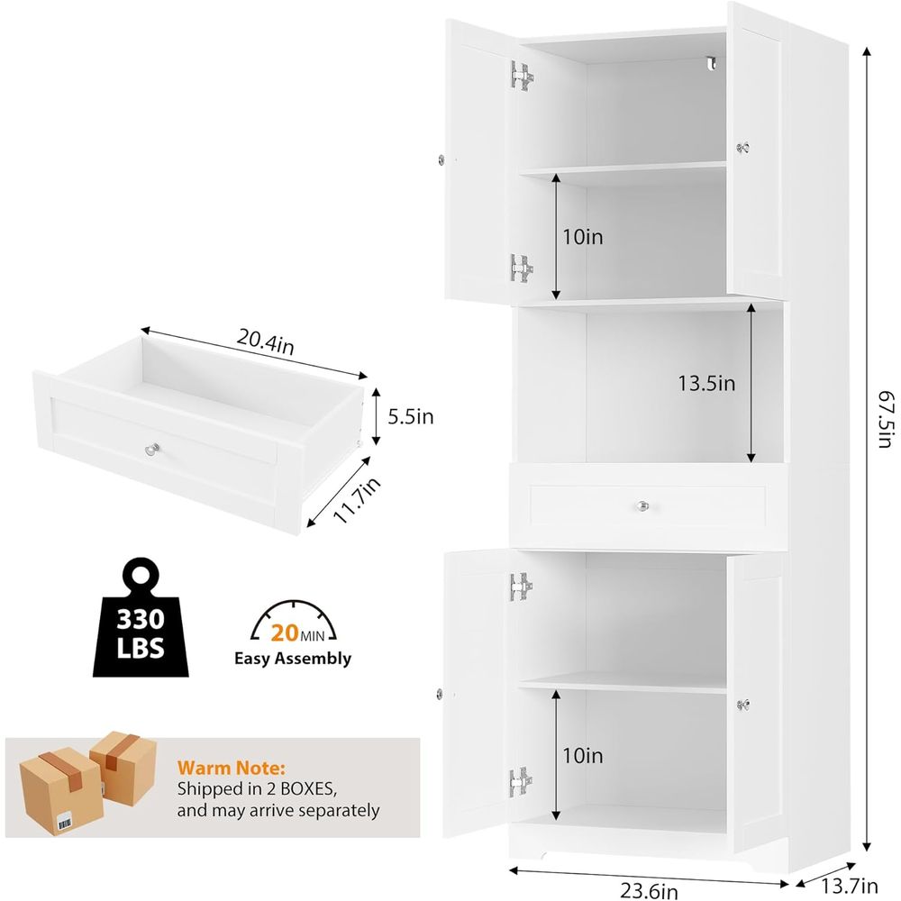 2-Piece Tall Kitchen Pantry Ca - Home Bar And Kitchen recension och pris