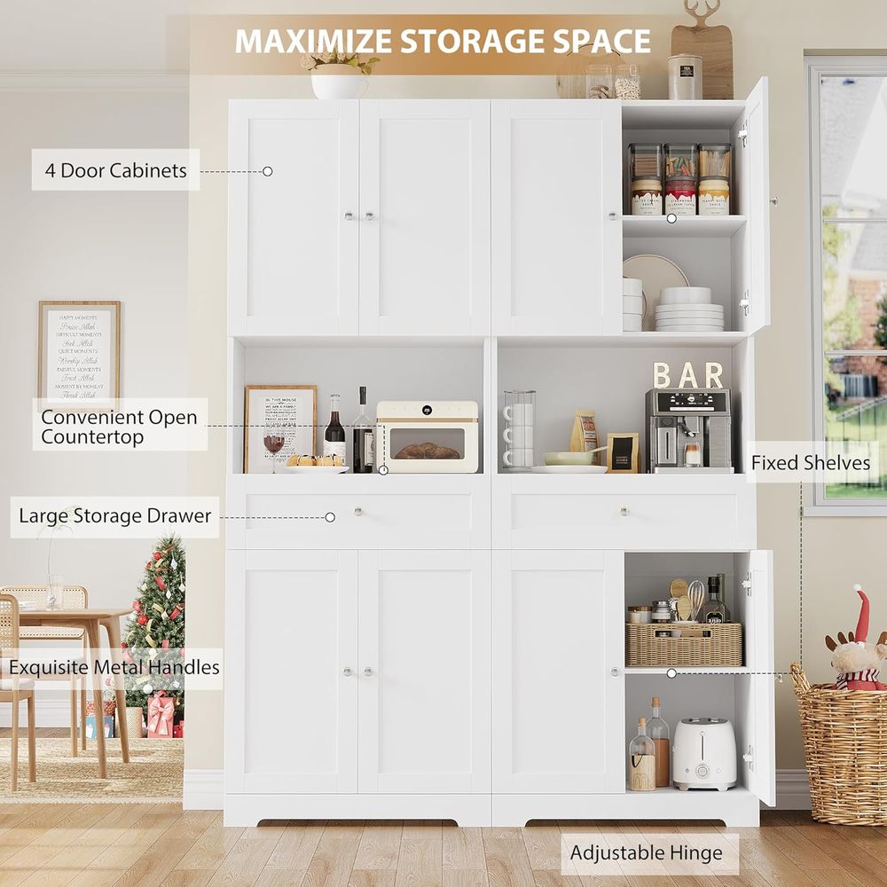 2-Piece Tall Kitchen Pantry Ca - Home Bar And Kitchen recension och pris