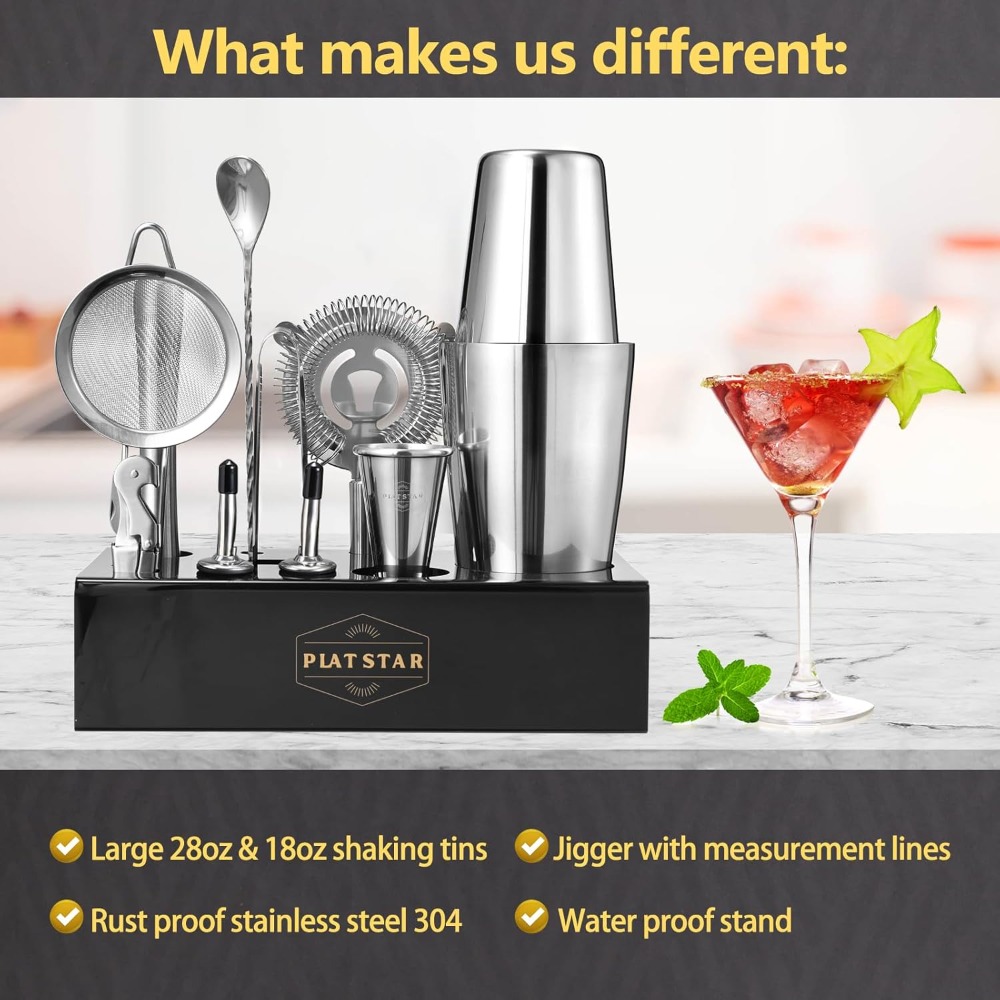 Complete Bartender Kit with St - Cocktail Recipe Book recension och pris