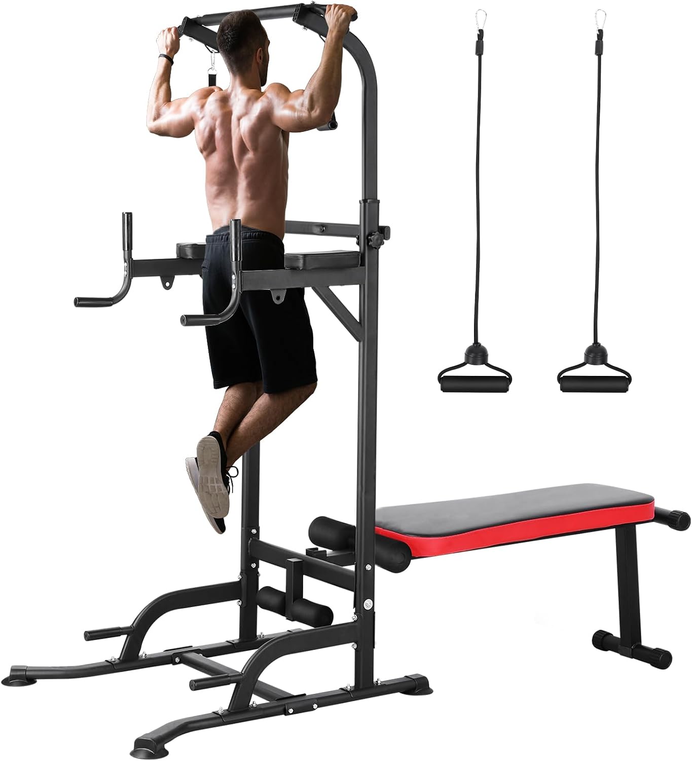 Power Tower with Bench, Pull U - Home Bar And Gym recension och pris