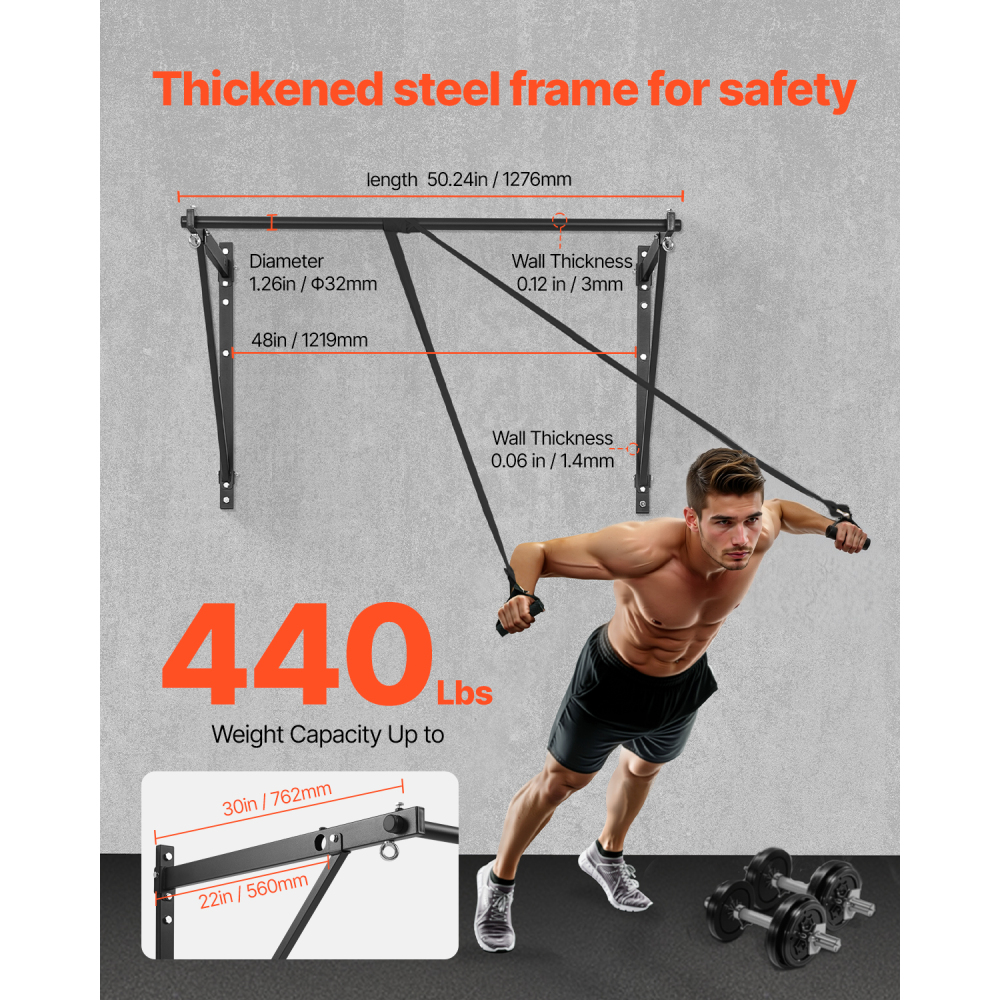 Ye Wall Mounted Heavy Duty Pul - Home Bar And Gym recension och pris