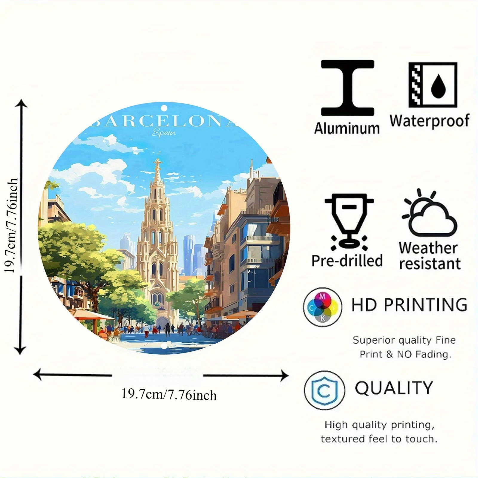 Barcelona Spain Scenic Illustr - Home Barcelona recension och pris