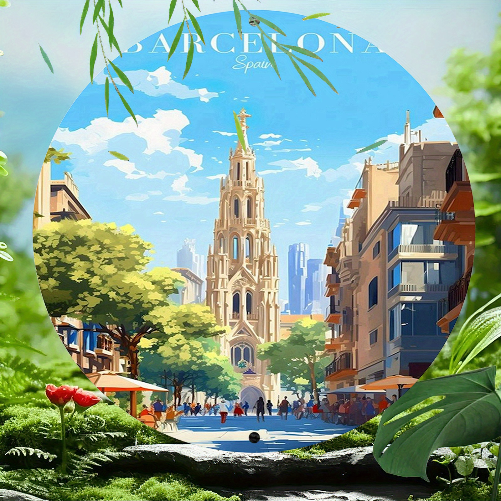 Barcelona Spain Scenic Illustr - Home Barcelona recension och pris