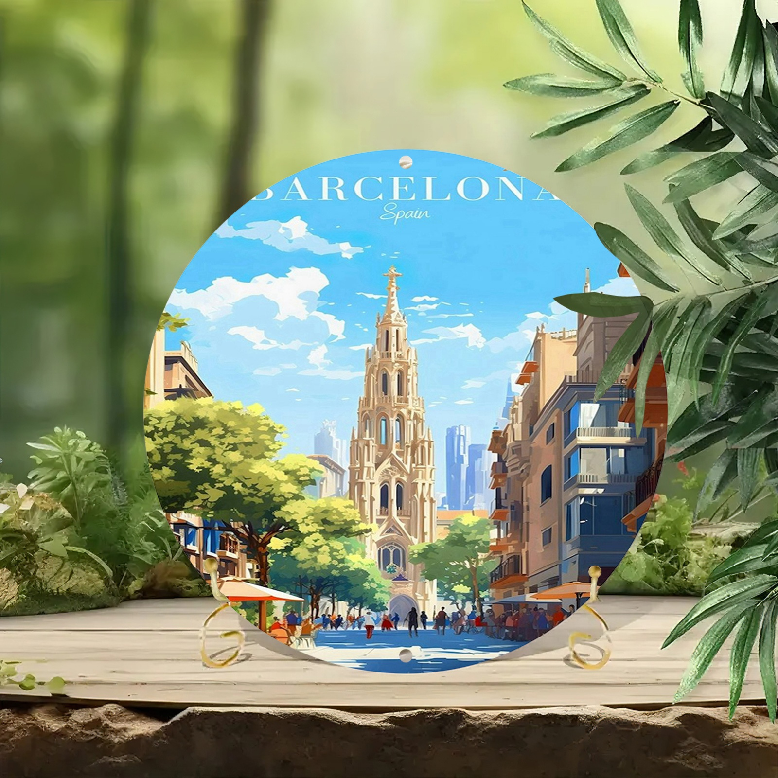 Barcelona Spain Scenic Illustr - Home Barcelona recension och pris