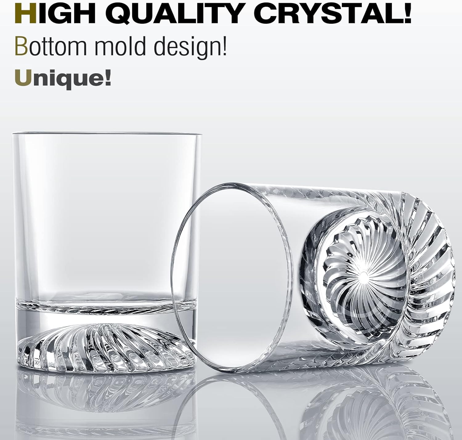 Whiskey Glasses Set of 4 12oz  - Home Bar Set recension och pris