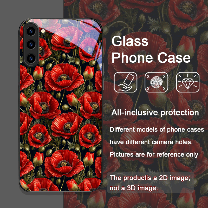 Retro Poppy Flower Bloom Hot R - Old Fashioned Glass recension och pris