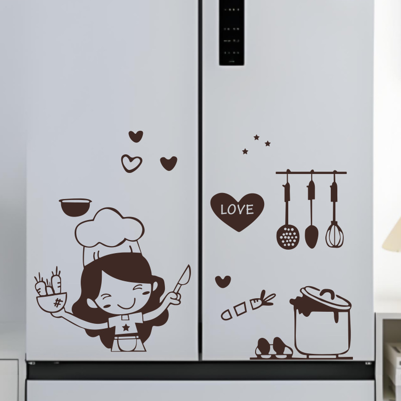 Happy Girl Chef Loves Cooking  - Home Bar And Fridge recension och pris