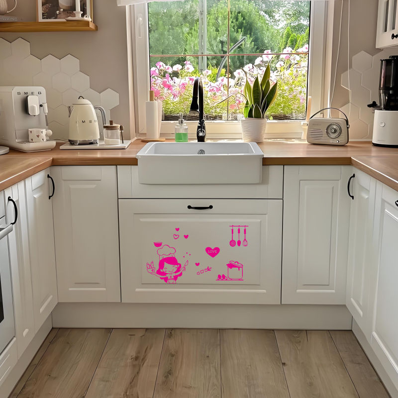 Happy Girl Chef Loves Cooking  - Home Bar And Fridge recension och pris