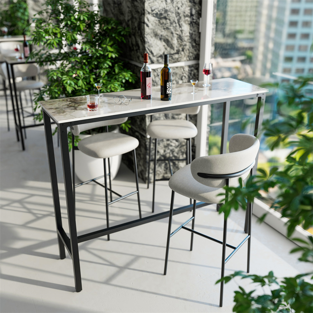 LUVODI Black Bar Table with Wh - Home Bar And Counter recension och pris