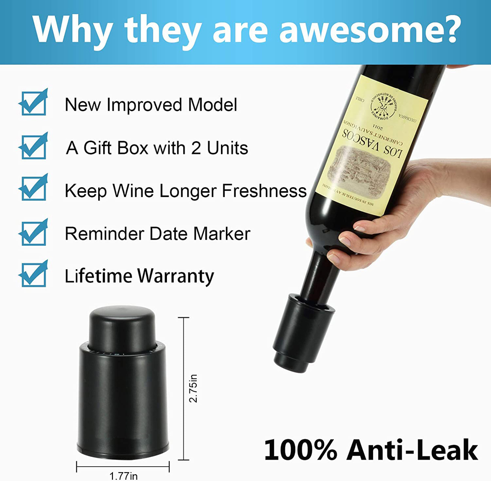 Wine Bottle Stoppers Reusable  - Wine Preservation Pump recension och pris