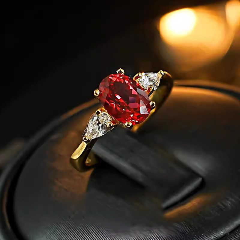 Natural 2-Carat Ruby Ring 18K  - Bar Cart Gold recension och pris