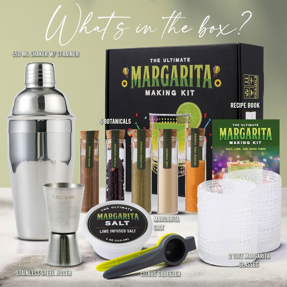 Premium Cocktail Kit with 5 Bo - Cocktail Recipe Book recension och pris