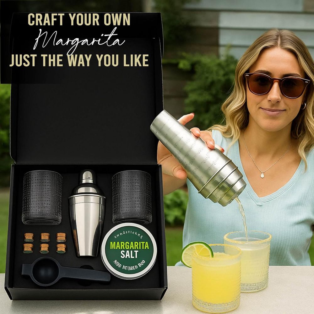 Premium Cocktail Kit with 5 Bo - Cocktail Recipe Book recension och pris
