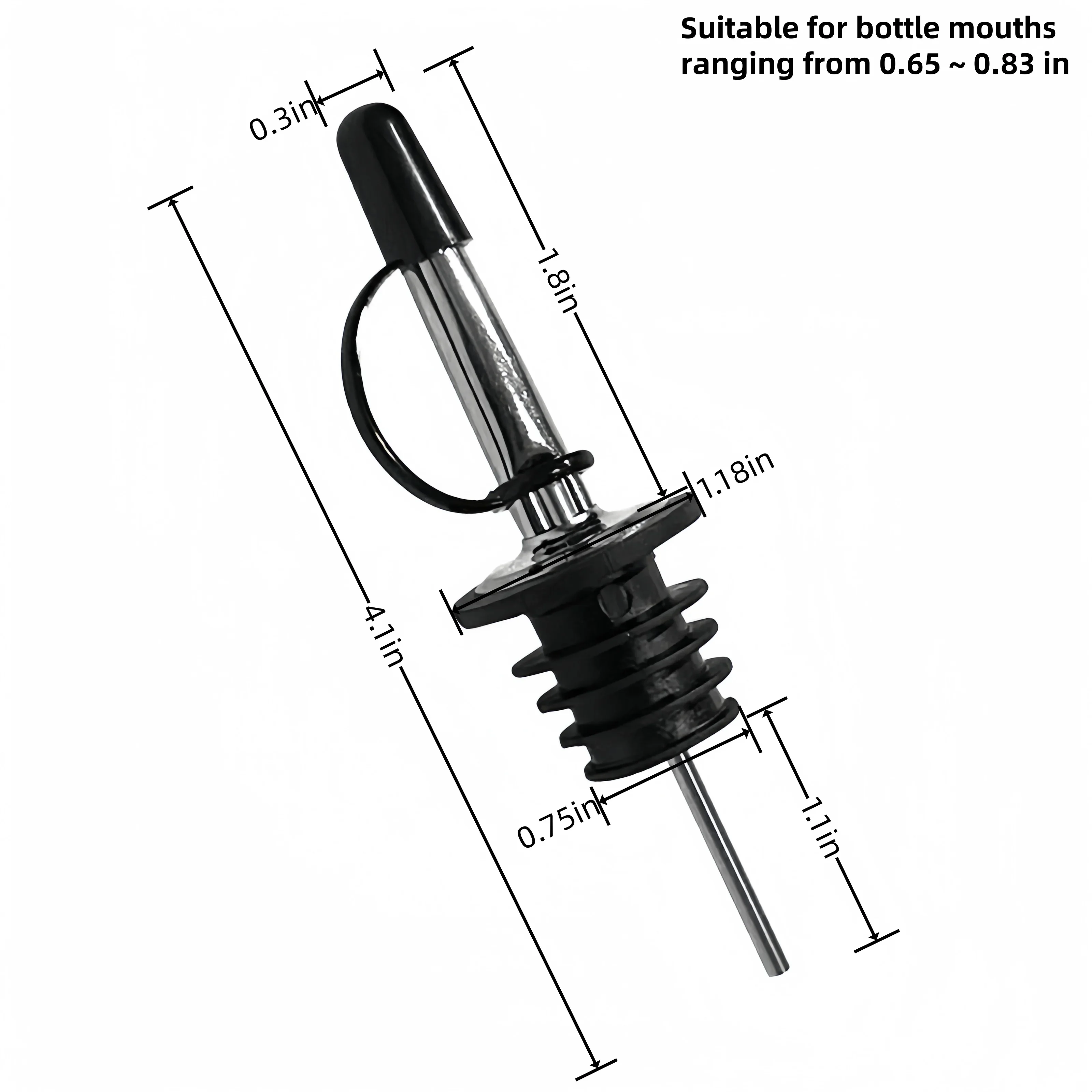 Stainless Steel Wine Pourer Ol - Speed Pourer Cap recension och pris