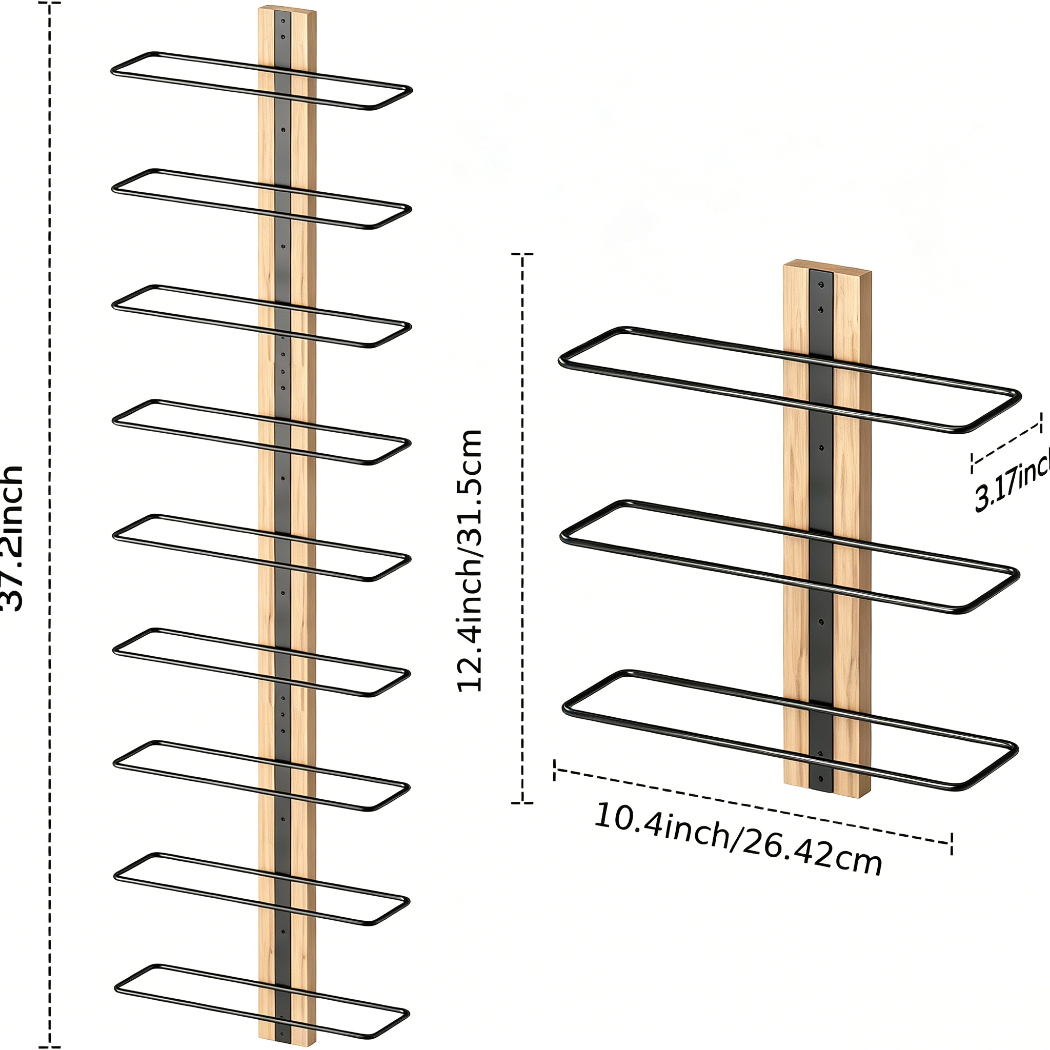 Wall-mounted Wood Wine Rack Ho - Home Bar Stand recension och pris