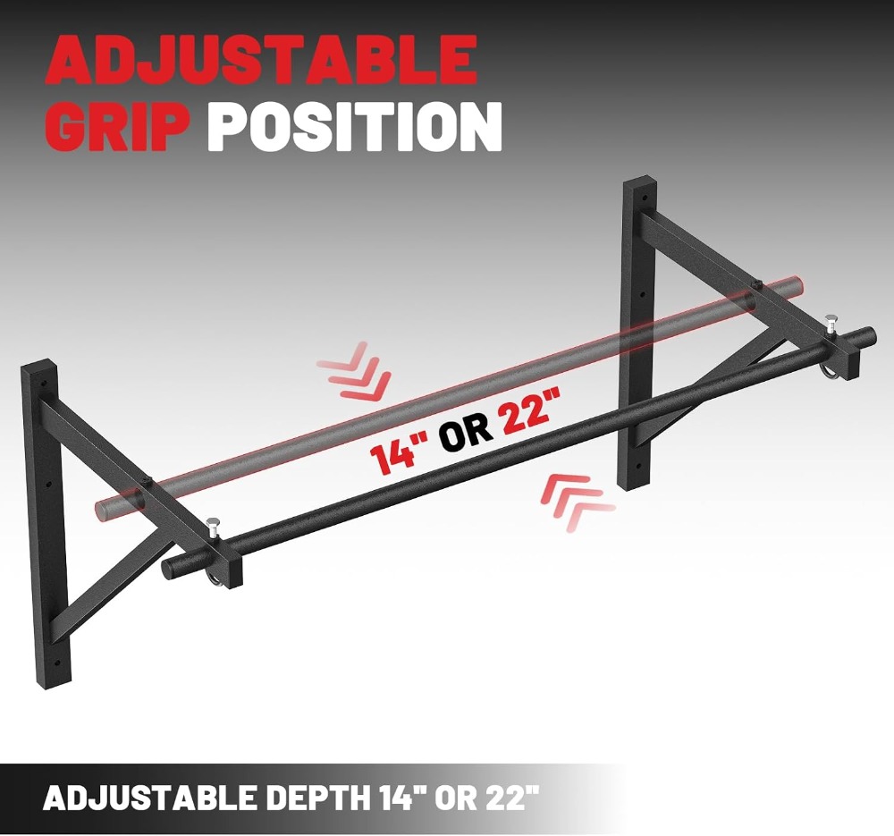 Wall Mounted Pull Up Bar, Chin - Home Bar And Gym recension och pris