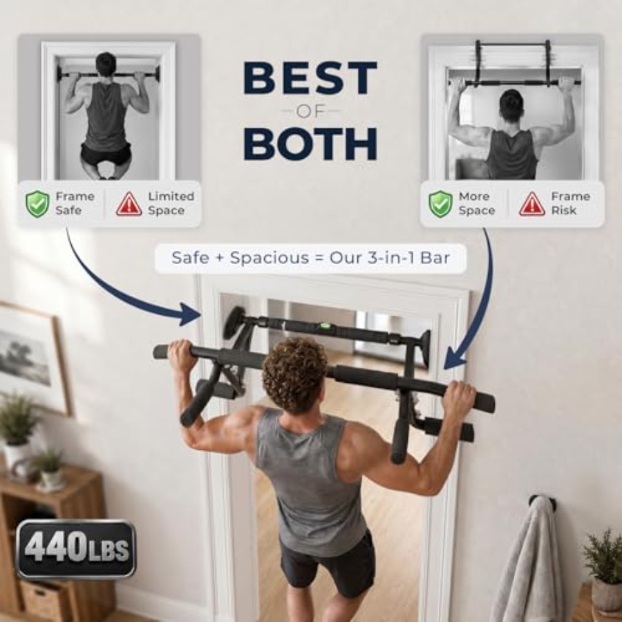 Home gym doorway pull up bar:  - Home Bar And Gym recension och pris