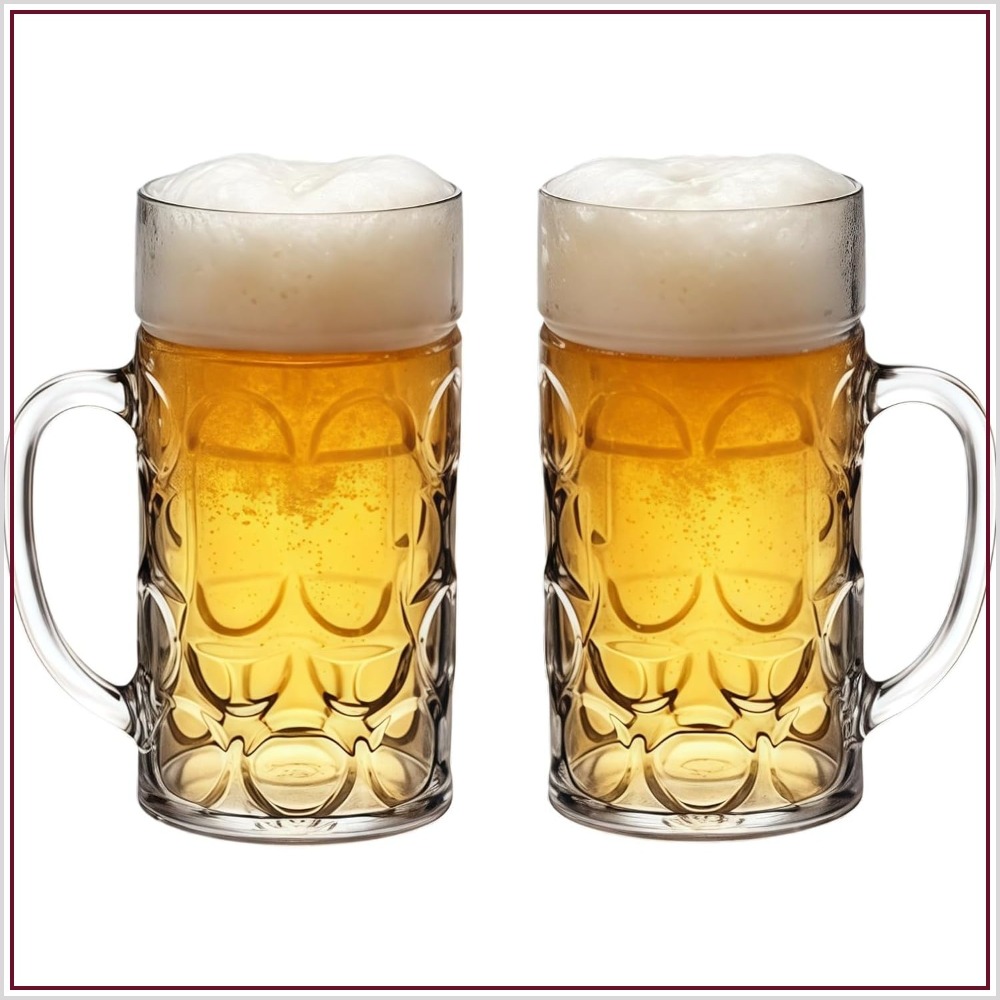 38oz Plastic Beer Mugs with Ha - Home Bar Set recension och pris