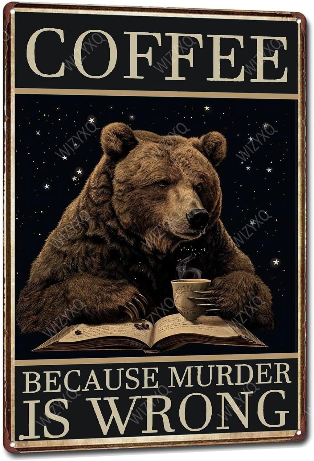 Y1,Metal Signs Coffee Because  - Home Bar And Coffee recension och pris