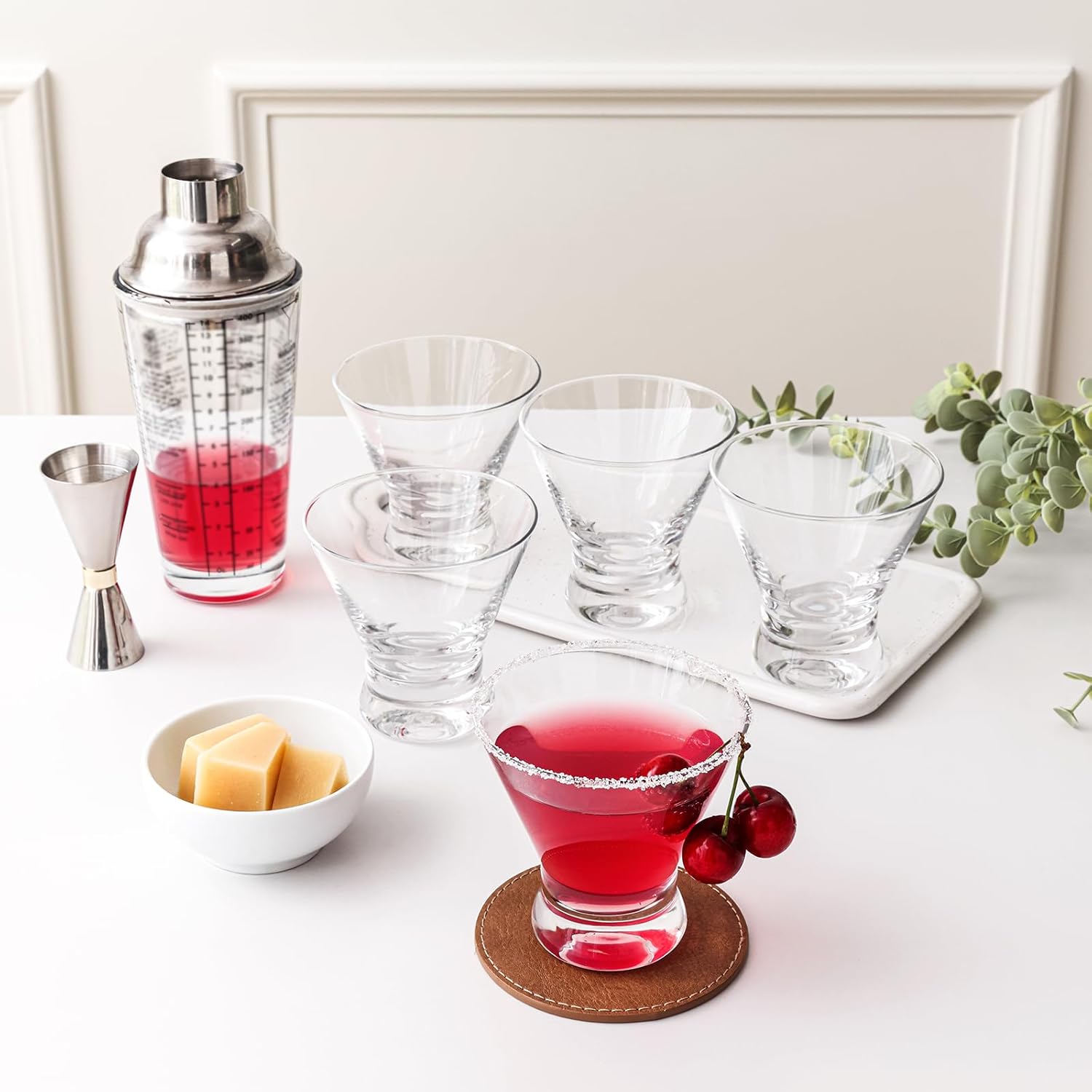 Stemless Martini Glasses Set o - Home Bar Set recension och pris
