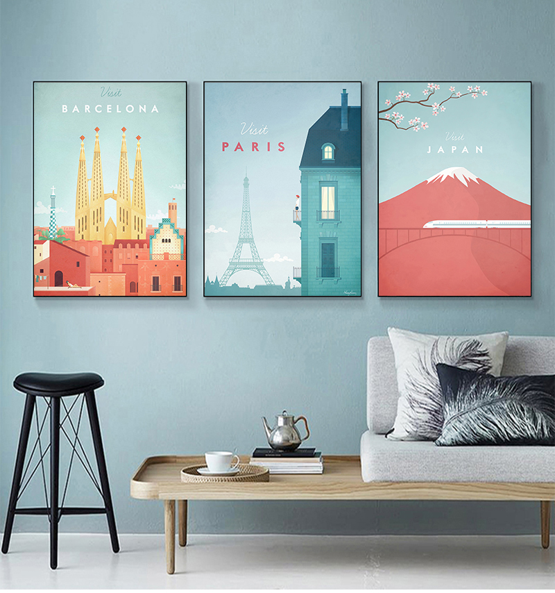 Cartoon Cute City Landscape Pa - Home Barcelona recension och pris