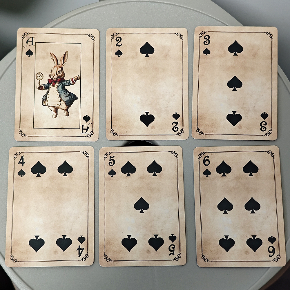 54 Pcs Alice Playing Cards 9*6 - Cocktail Recipe Book recension och pris